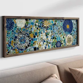Tablou decorativ, LAC187-150, MDF, Lemn masiv, Multicolor imagine
