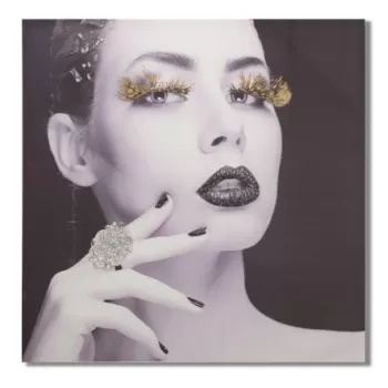 Tablou decorativ Lady Dark, Mauro Ferretti, 80x80 cm, canvas/lemn de pin imagine