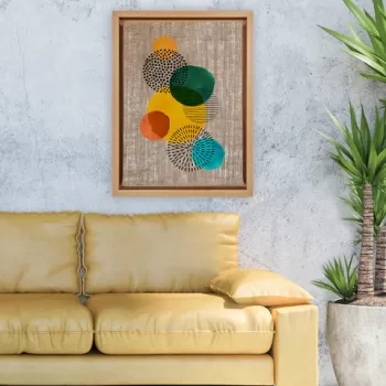 Tablou decorativ, LNJ219362251113, Iuta, Canvas , Multicolor imagine