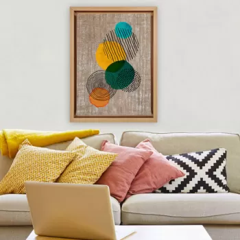 Tablou decorativ, LNJ51936225105, Iuta, Canvas , Multicolor imagine