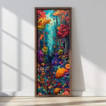 Tablou decorativ, LONG009-S/120-40, Imprimat UV, Multicolor imagine