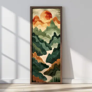 Tablou decorativ, LONG015-S/120-40, Imprimat UV, Multicolor imagine