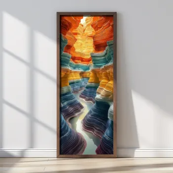Tablou decorativ, LONG023-S/120-40, Imprimat UV, Multicolor imagine