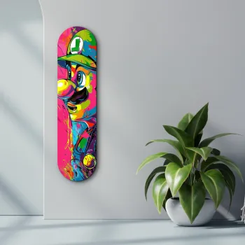 Tablou decorativ, Luigi Fan Art, Dimensiune: 20 x 80 cm, Multicolor imagine