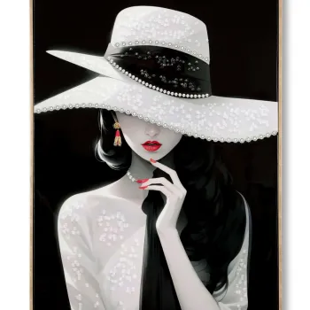 Tablou decorativ Marty -H, Mauro Ferretti, 62x92 cm, lemn de pin/canvas pictat si lacuit, multicolor imagine