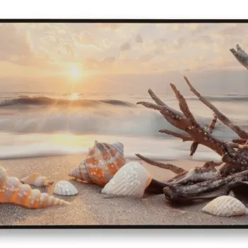 Tablou decorativ, Mauro Ferretti, Beach -B, 152x52 cm, lemn de pin/canvas, multicolor imagine