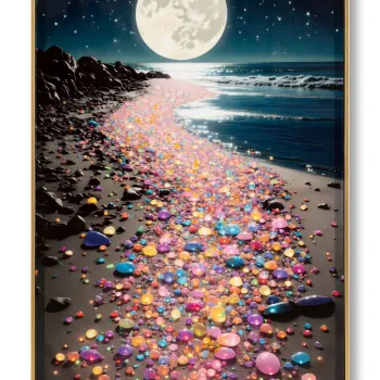 Tablou decorativ, Mauro Ferretti, Colors -A, 60x90 cm, lemn de pin/canvas, multicolor imagine