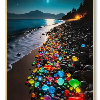 Tablou decorativ, Mauro Ferretti, Colors -B, 60x90 cm, lemn de pin/canvas, multicolor imagine