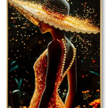 Tablou decorativ, Mauro Ferretti, Illumy -A, 62x92 cm, lemn de pin/canvas, multicolor imagine