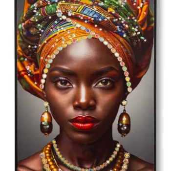 Tablou decorativ, Mauro Ferretti, Maya, 60x120 cm, lemn de pin/canvas, multicolor imagine