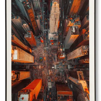 Tablou decorativ, Mauro Ferretti, New York -B, 72x102 cm, lemn de pin/canvas, multicolor imagine