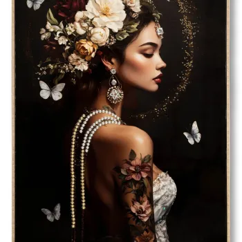 Tablou decorativ, Mauro Ferretti, Persian -B, 62x92 cm, lemn de pin/canvas, multicolor imagine