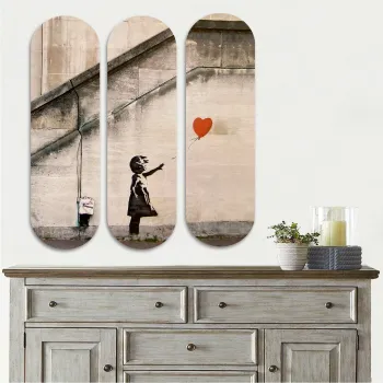 Tablou decorativ MDF, 3KY3784, MDF, Imprimat UV, Multicolor imagine