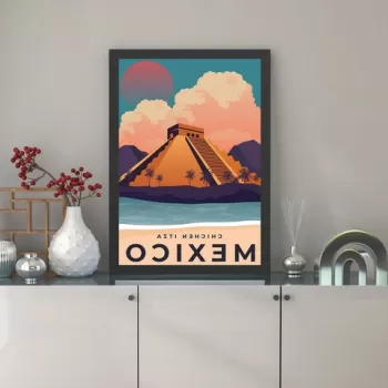 Tablou decorativ, Mexico 2 (55 x 75), MDF , Polistiren, Multicolor imagine