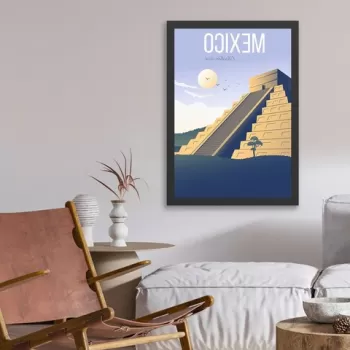 Tablou decorativ, Mexico (35 x 45), MDF , Polistiren, Multicolor imagine