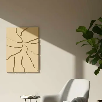 Tablou decorativ, Midas, Dimensiuni: 45 x 68 cm, Auriu imagine