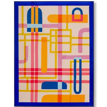 Tablou decorativ Modis -B, Mauro Ferretti, 60x80 cm, canvas/lemn de pin/plastic, multicolor imagine