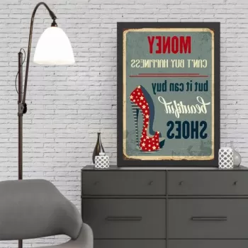 Tablou decorativ, Money (35 x 45), MDF , Polistiren, Multicolor imagine