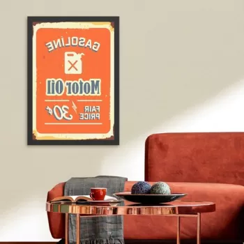 Tablou decorativ, Motor Oil 2 (35 x 45), MDF , Polistiren, Multicolor imagine