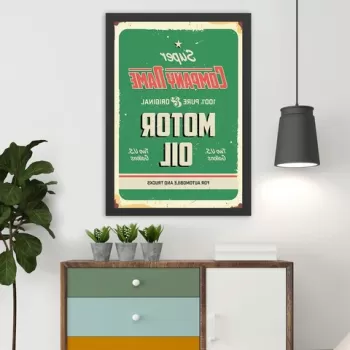 Tablou decorativ, Motor Oil (55 x 75), MDF , Polistiren, Multicolor imagine