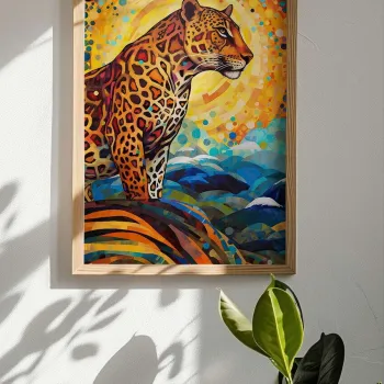 Tablou decorativ, Mscartmdl9, LEMN SOLID, MDF, Multicolor imagine