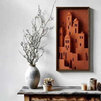 Tablou decorativ, MUS001, MDF, Lemn masiv, Multicolor imagine