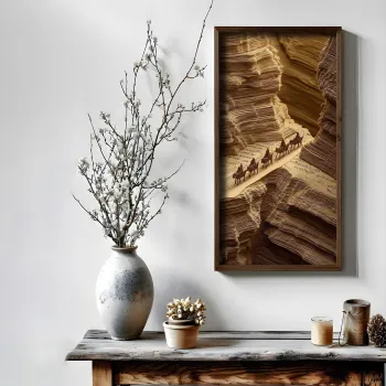 Tablou decorativ, MUS003, MDF, Lemn masiv, Multicolor imagine