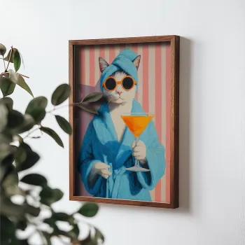 Tablou decorativ, NAL003-70, MDF, Lemn masiv, Multicolor imagine