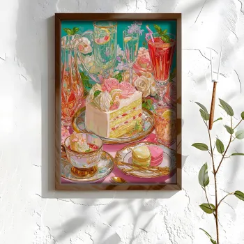 Tablou decorativ, NAL020-70, MDF, Lemn masiv, Multicolor imagine