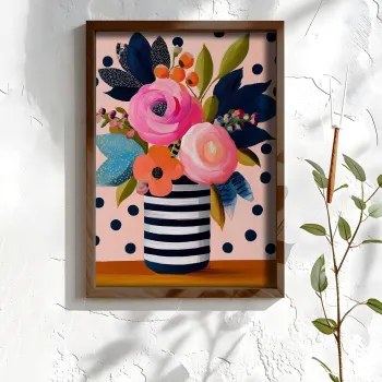Tablou decorativ, NAL021-70, MDF, Lemn masiv, Multicolor imagine