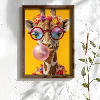 Tablou decorativ, NAL030-46, MDF, Lemn masiv, Multicolor imagine