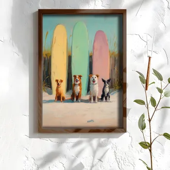 Tablou decorativ, NAL032-70, MDF, Lemn masiv, Multicolor imagine