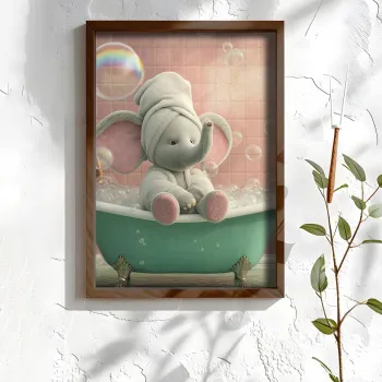 Tablou decorativ, NAL041-46, MDF, Lemn masiv, Multicolor imagine