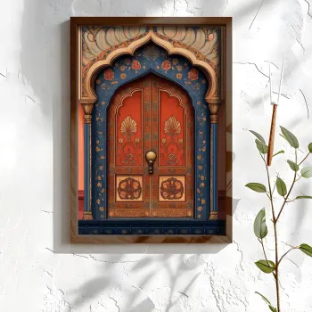 Tablou decorativ, NAL045-46, MDF, Lemn masiv, Multicolor imagine