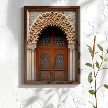Tablou decorativ, NAL048-70, MDF, Lemn masiv, Multicolor imagine