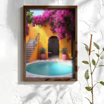Tablou decorativ, NAL061-46, MDF, Lemn masiv, Multicolor imagine