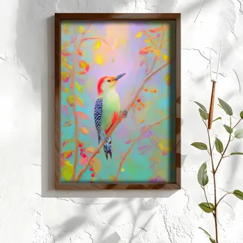 Tablou decorativ, NAL062-70, MDF, Lemn masiv, Multicolor imagine