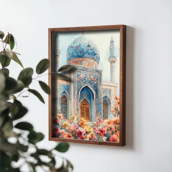 Tablou decorativ, NAL068-46, MDF, Lemn masiv, Multicolor imagine