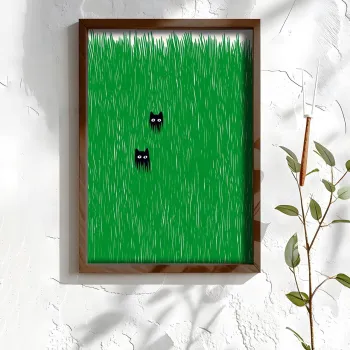 Tablou decorativ, NAL073-70, MDF, Lemn masiv, Multicolor imagine