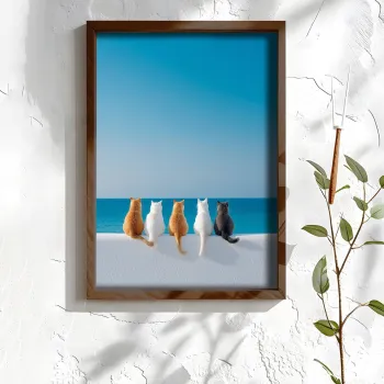 Tablou decorativ, NAL074-46, MDF, Lemn masiv, Multicolor imagine