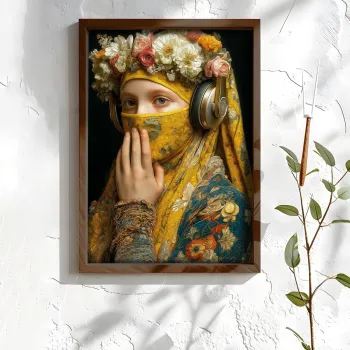 Tablou decorativ, NAL088-70, MDF, Lemn masiv, Multicolor imagine