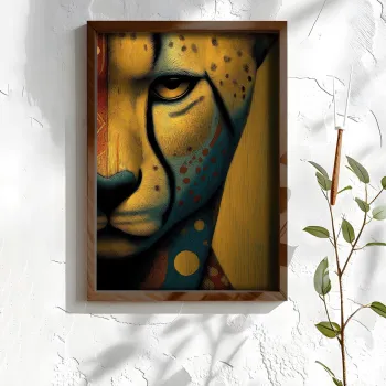 Tablou decorativ, NAL110-46, MDF, Lemn masiv, Multicolor imagine