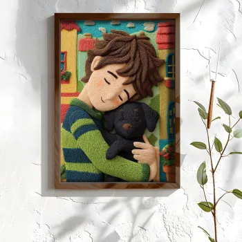 Tablou decorativ, NAL112-70, MDF, Lemn masiv, Multicolor imagine