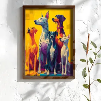 Tablou decorativ, NAL116-70, MDF, Lemn masiv, Multicolor imagine