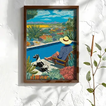 Tablou decorativ, NAL119-46, MDF, Lemn masiv, Multicolor imagine