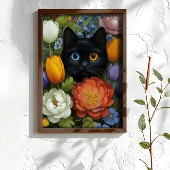 Tablou decorativ, NAL129-46, MDF, Lemn masiv, Multicolor imagine