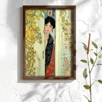 Tablou decorativ, NAL141-46, MDF, Lemn masiv, Multicolor imagine