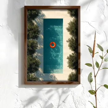 Tablou decorativ, NAL146-46, MDF, Lemn masiv, Multicolor imagine