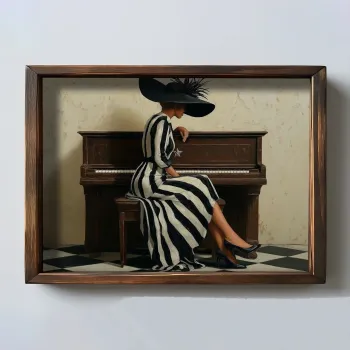 Tablou decorativ, NAL178-46, MDF, Lemn masiv, Multicolor imagine
