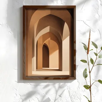 Tablou decorativ, NAL181-70, MDF, Lemn masiv, Multicolor imagine